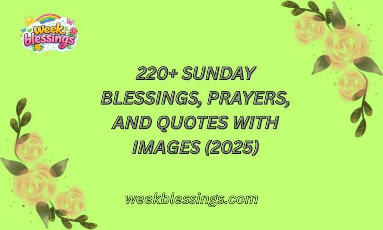 220+ Sunday Blessings, Prayers, and Quotes with Images (2025)