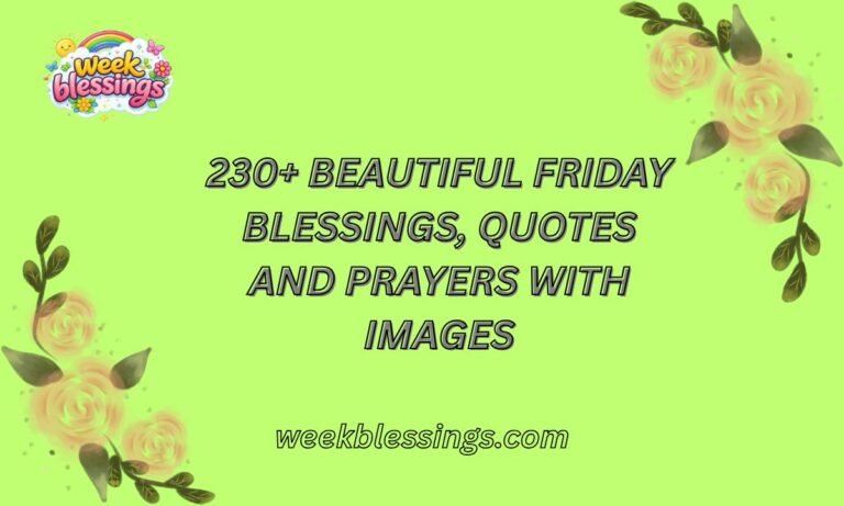 230+ Beautiful Friday Blessings, Quotes and Prayers with Images (1)
